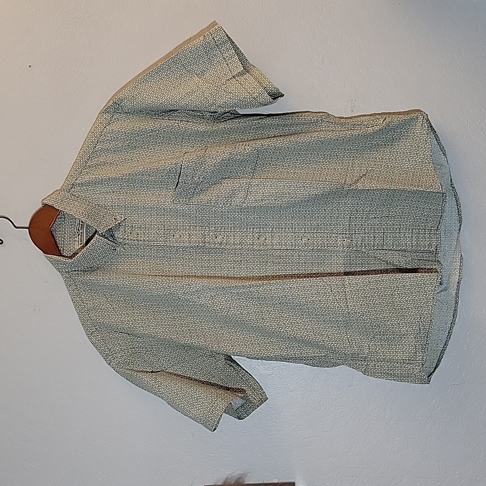 NATURAL ISSUE Large Button Down Short Sleece Shirt